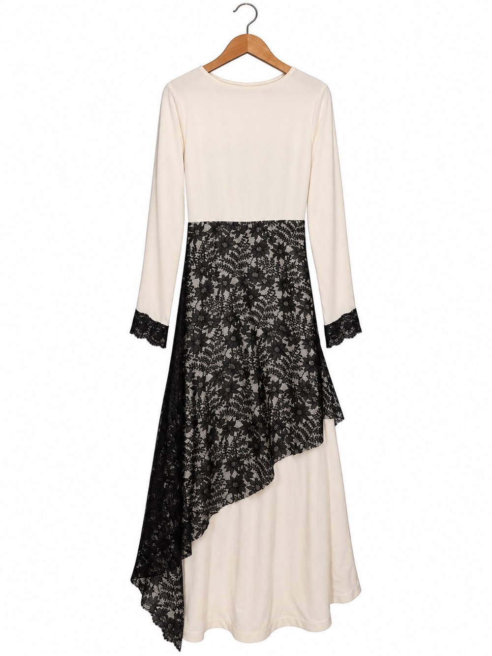 Muse Collection Cream Lace Maxi Dress | Adjustable Tie Back | NWOT